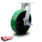 Service Caster 12 Inch Extra Heavy Duty Green Poly on Cast Iron Wheel Swivel Caster with Brake SCC-KP92S1230-PUR-GB-SLB - alternate 3